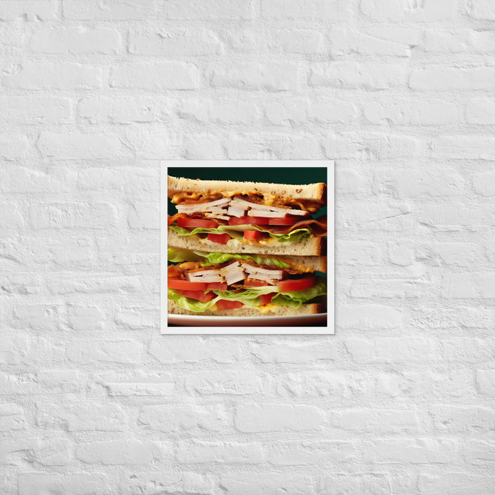 Club Sandwich Framed poster 🤤 from Yumify.AI