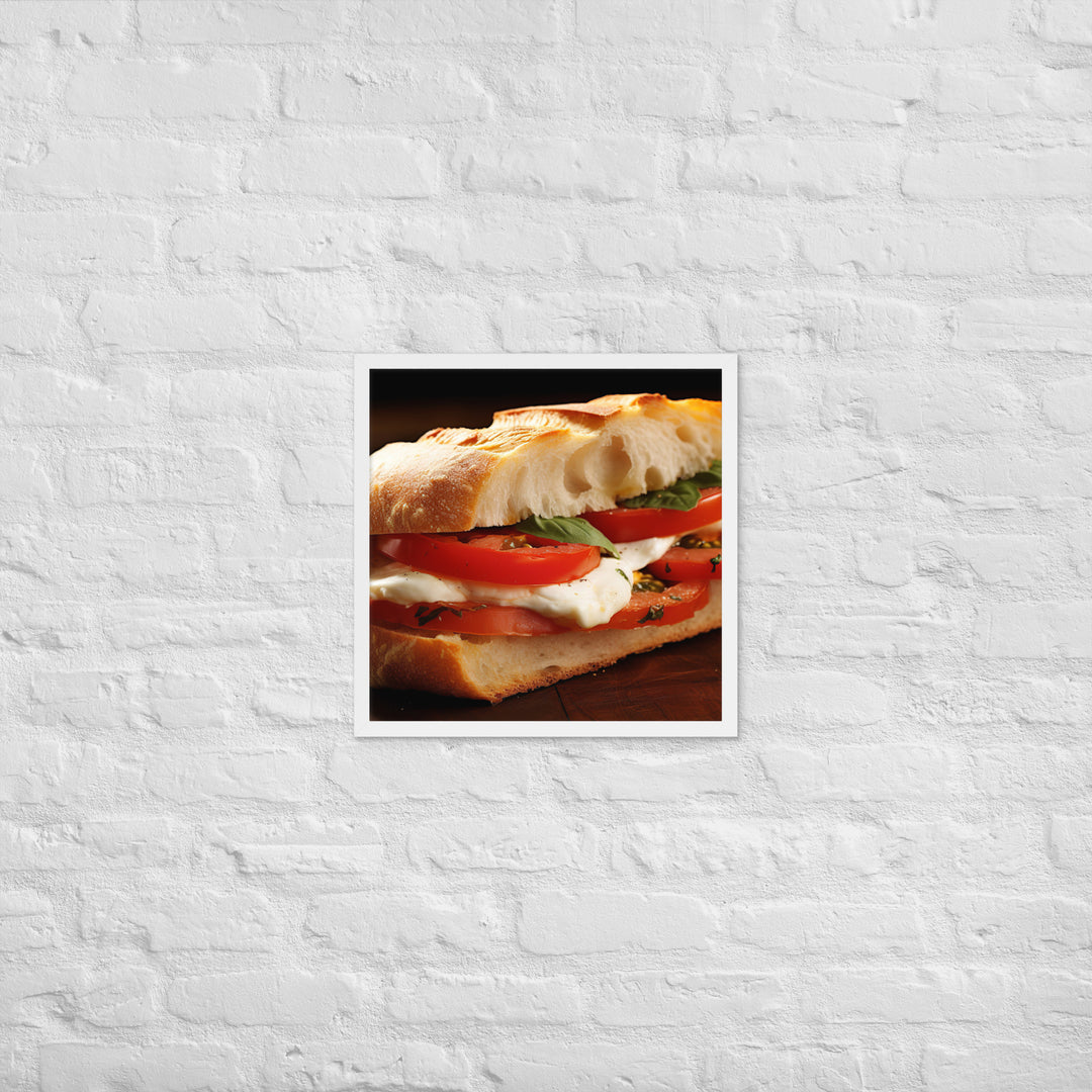 Caprese Sandwich Framed poster 🤤 from Yumify.AI