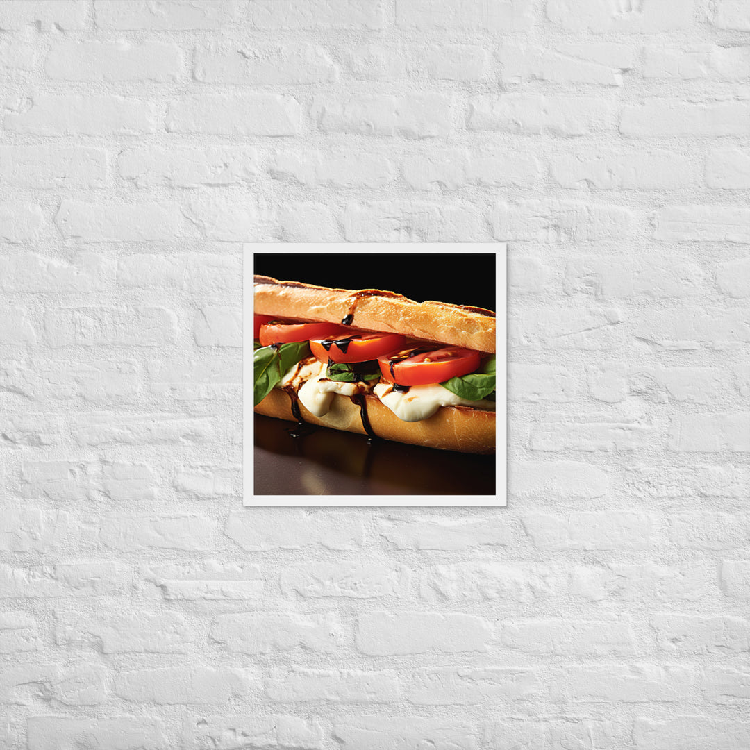 Caprese Sandwich Framed poster 🤤 from Yumify.AI