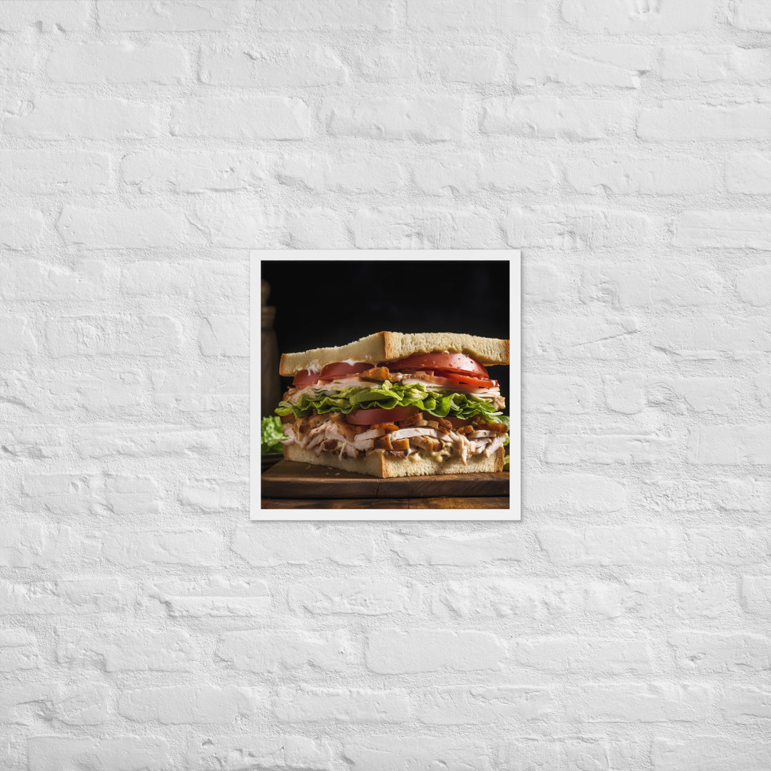 The Ultimate Club Sandwich Framed poster 🤤 from Yumify.AI