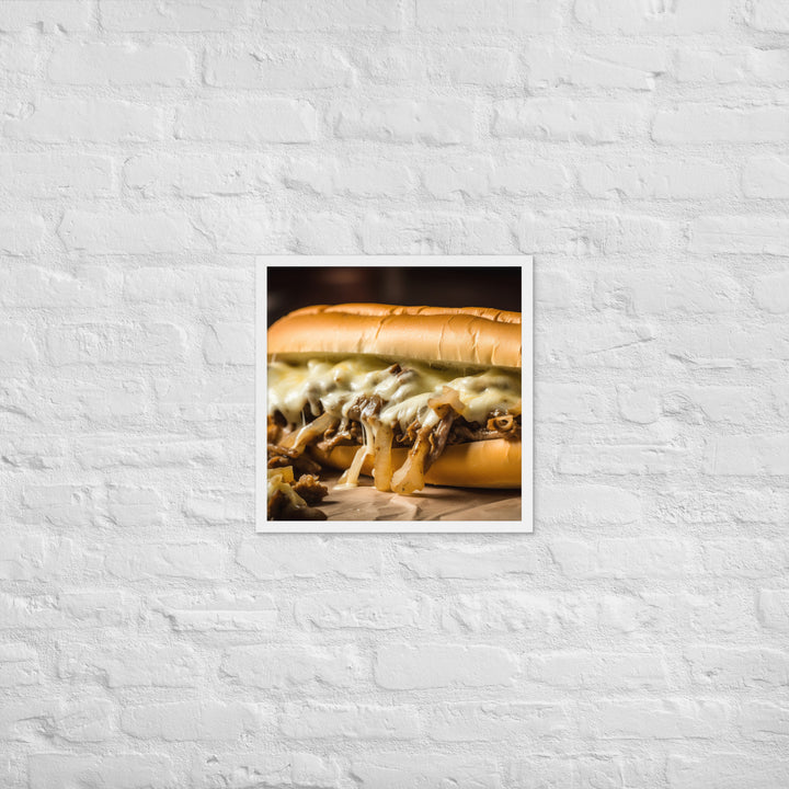 The Classic Philly Cheesesteak Framed poster 🤤 from Yumify.AI