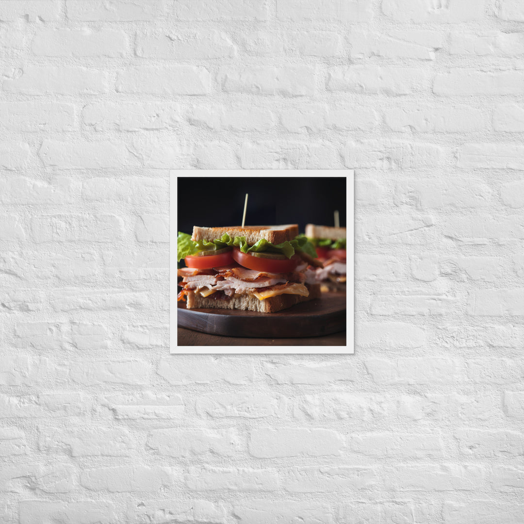 The Classic Club Sandwich Framed poster 🤤 from Yumify.AI