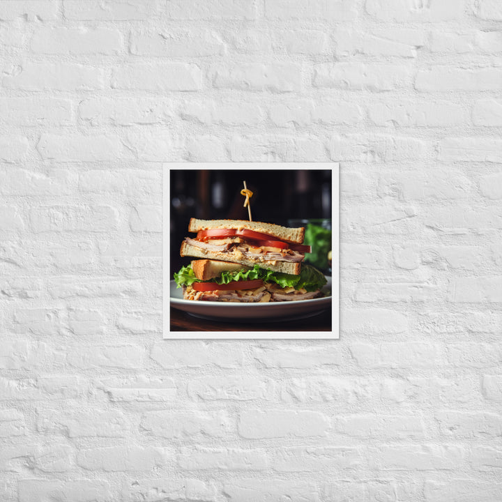 The Classic Club Sandwich Framed poster 🤤 from Yumify.AI