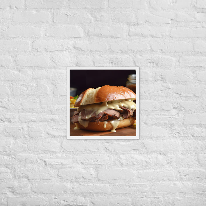 French Dip with Horseradish Mayo Framed poster 🤤 from Yumify.AI