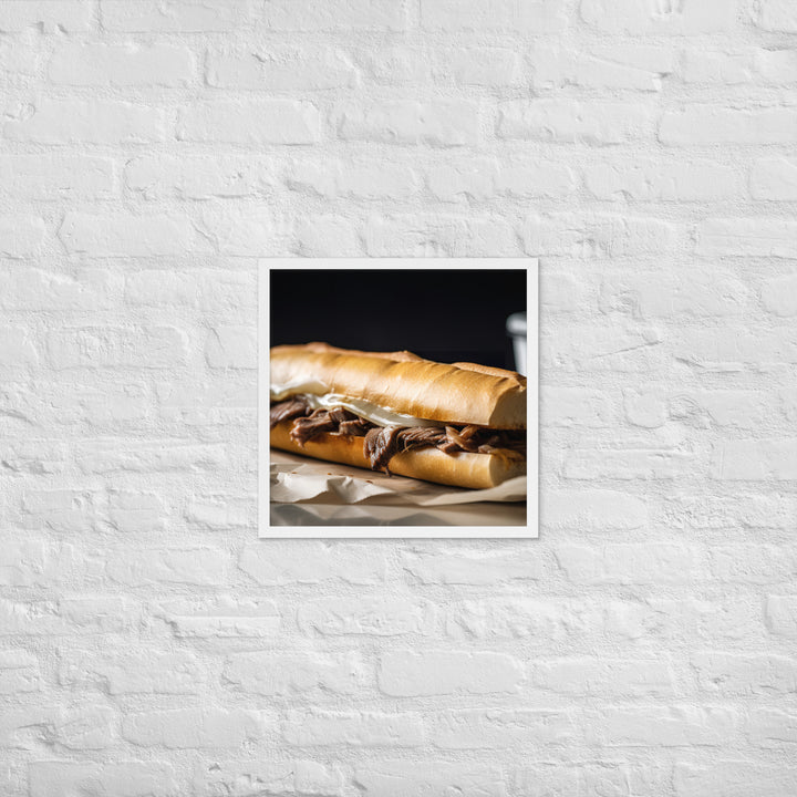 French Dip Sandwich for Lunch Framed poster 🤤 from Yumify.AI