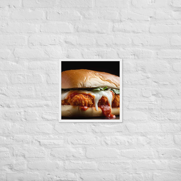 Classic Chicken Parmesan Hero Framed poster 🤤 from Yumify.AI