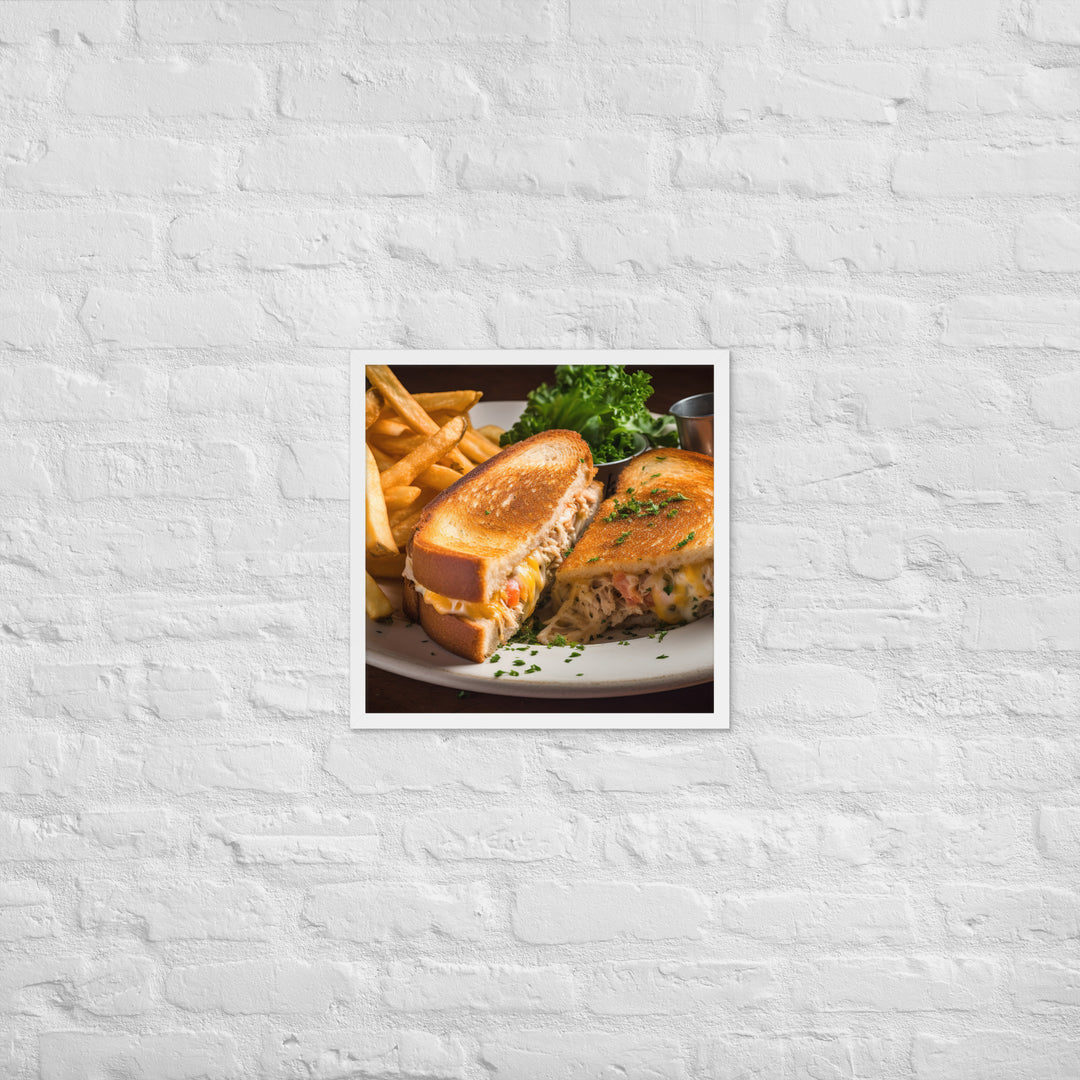 Cheesy Tuna Melt Heaven Framed poster 🤤 from Yumify.AI