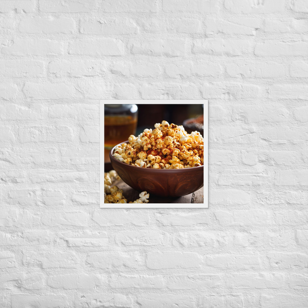 Spicy Popcorn Framed poster 🤤 from Yumify.AI