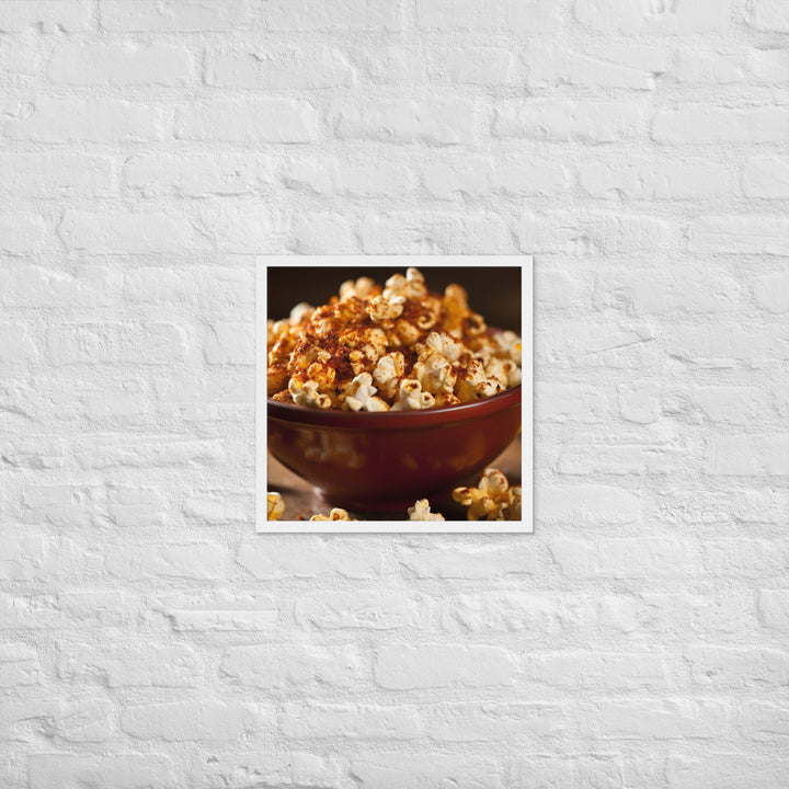 Spicy Popcorn Framed poster 🤤 from Yumify.AI