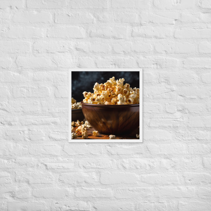 Garlic Parmesan Popcorn Framed poster 🤤 from Yumify.AI