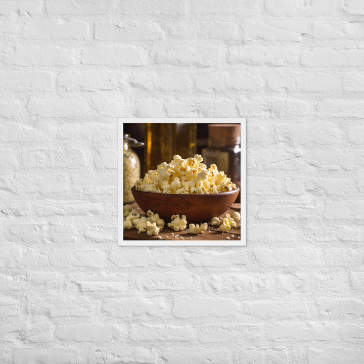 Garlic Parmesan Popcorn Framed poster 🤤 from Yumify.AI