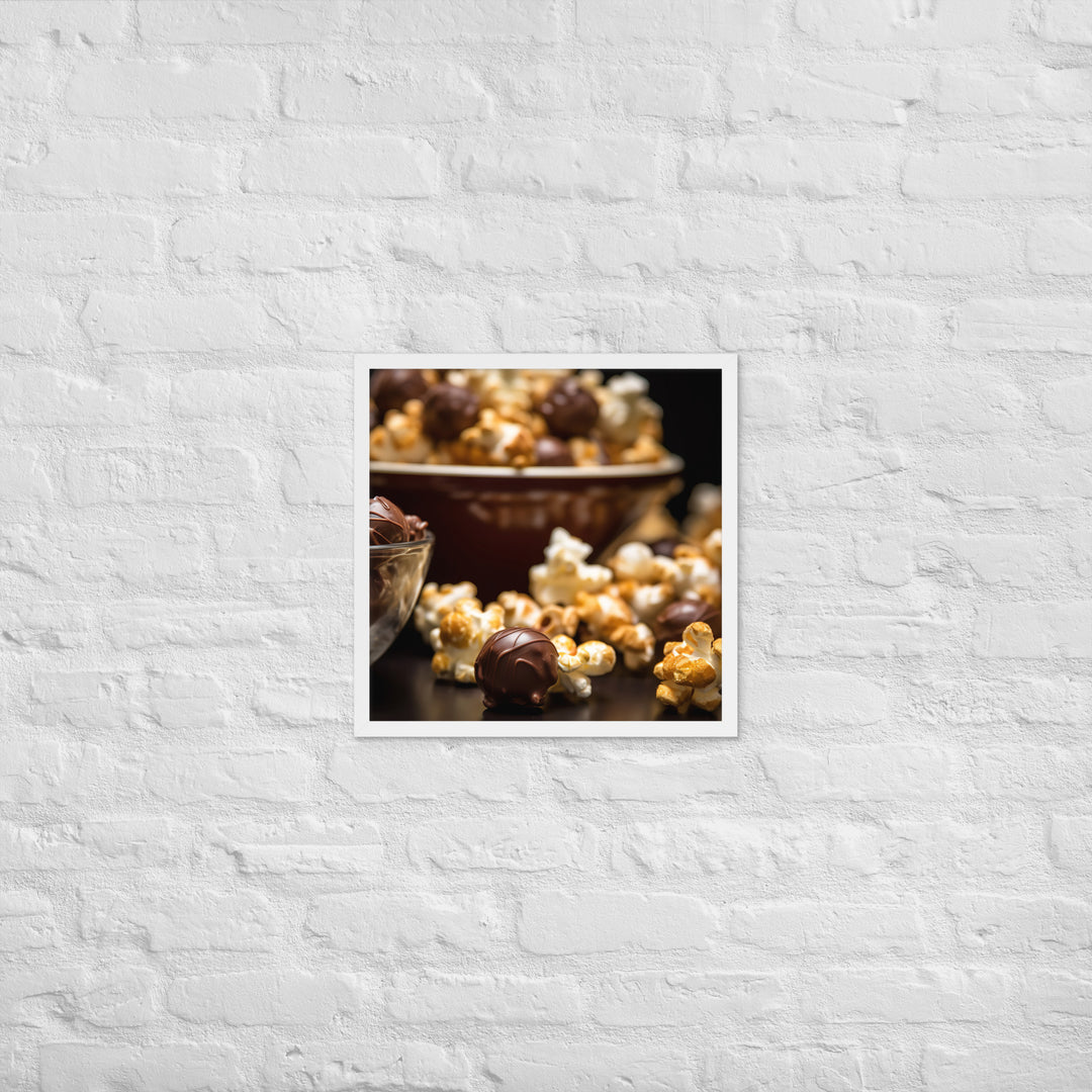 Chocolate Popcorn Framed poster 🤤 from Yumify.AI