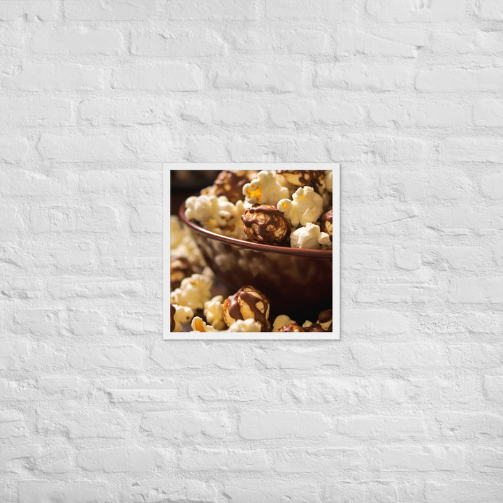 Chocolate Popcorn Framed poster 🤤 from Yumify.AI