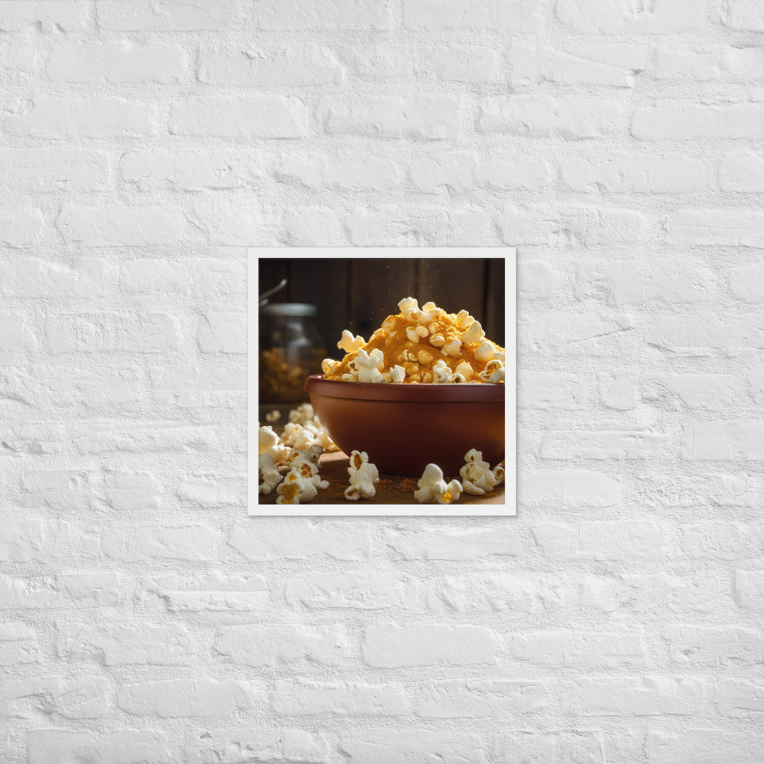 Cheese Popcorn Framed poster 🤤 from Yumify.AI