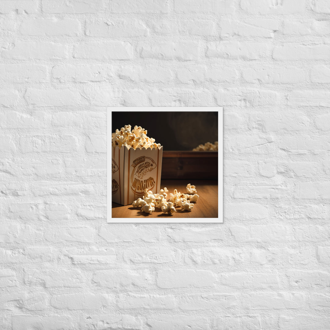 Classic Movie Night Popcorn Framed poster 🤤 from Yumify.AI