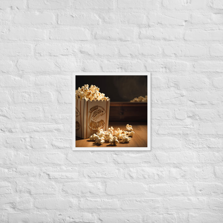 Classic Movie Night Popcorn Framed poster 🤤 from Yumify.AI