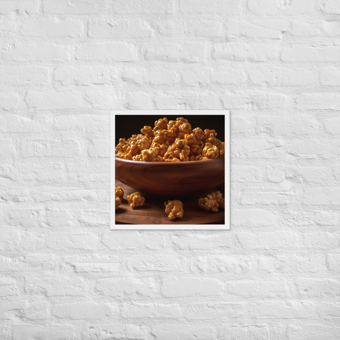 Caramel Popcorn Crunch Framed poster 🤤 from Yumify.AI