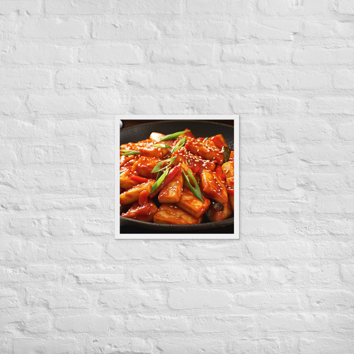 Tteokbokki Framed poster 🤤 from Yumify.AI