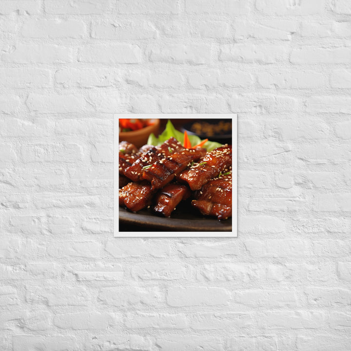 Korean BBQ Framed poster 🤤 from Yumify.AI