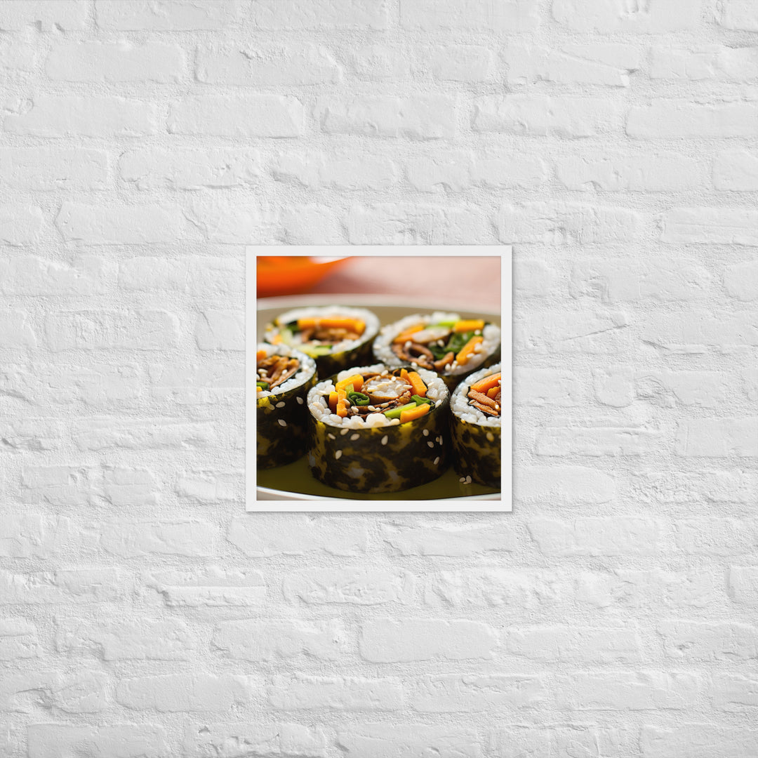 Kimbap Framed poster 🤤 from Yumify.AI