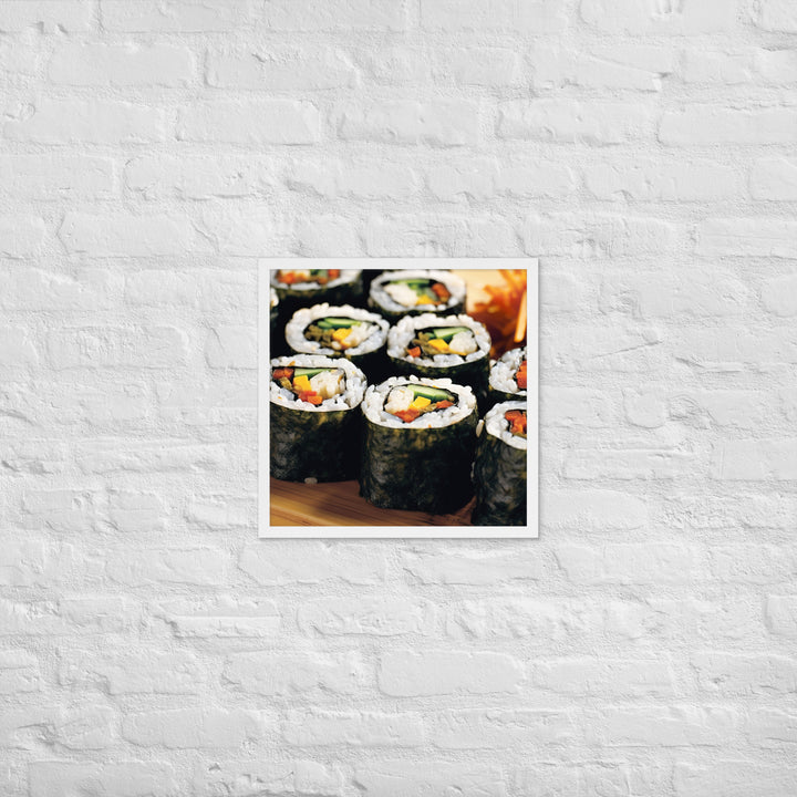 Kimbap Framed poster 🤤 from Yumify.AI