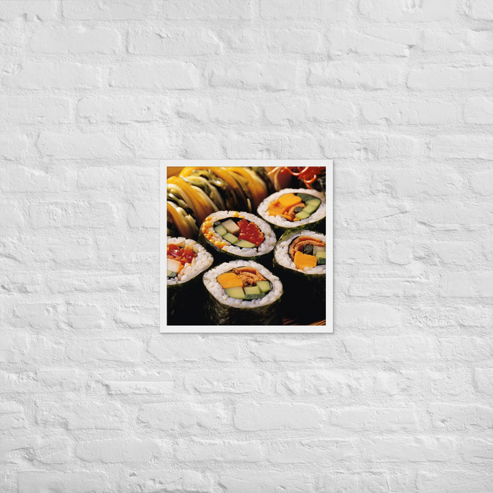 Kimbap Framed poster 🤤 from Yumify.AI