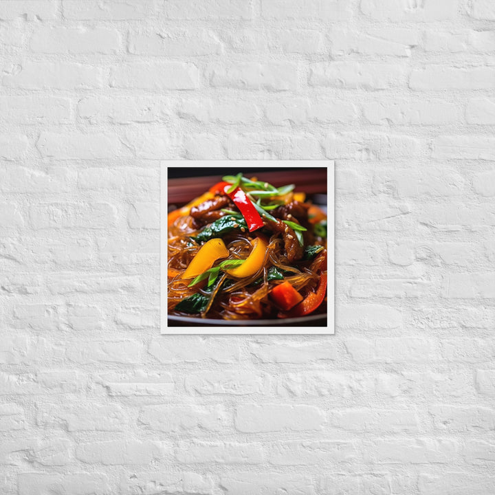 Japchae Framed poster 🤤 from Yumify.AI