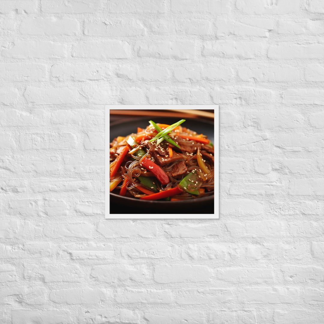Japchae Framed poster 🤤 from Yumify.AI