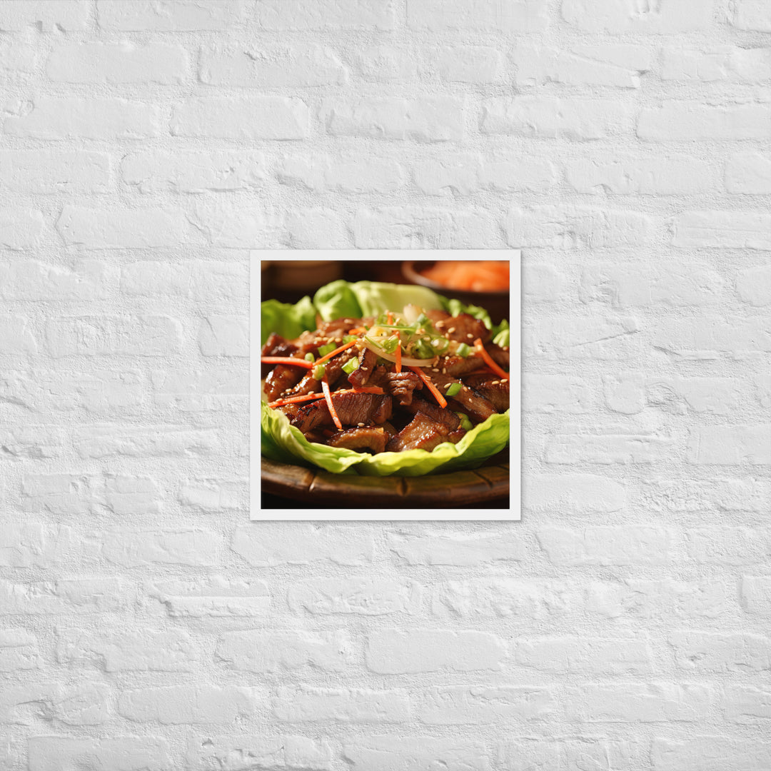 Bulgogi Framed poster 🤤 from Yumify.AI