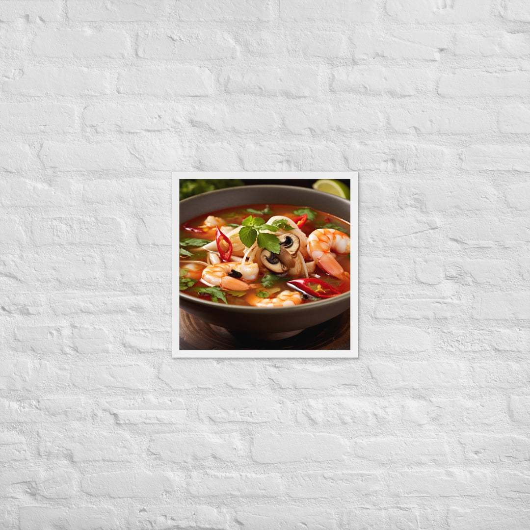 Tom Yum Soup Framed poster 🤤 from Yumify.AI