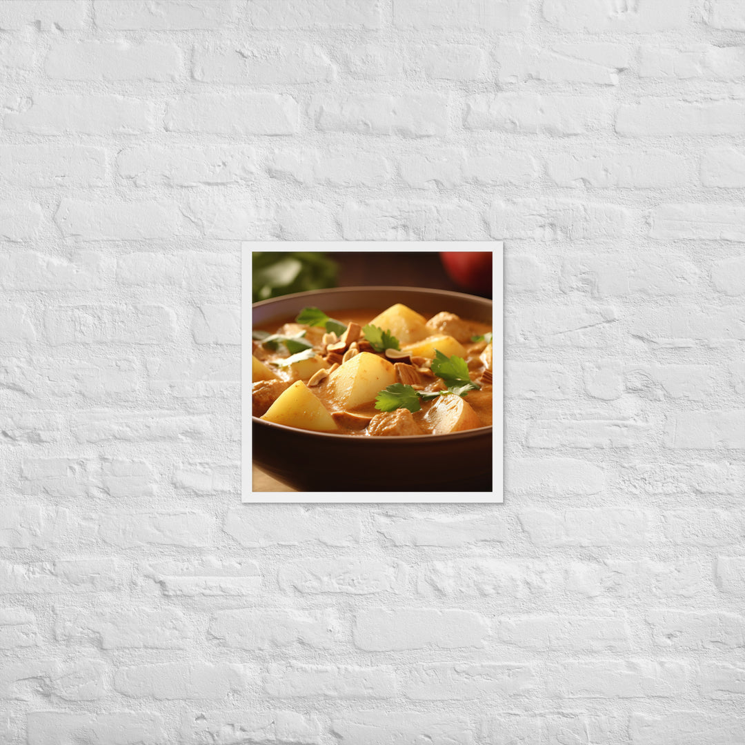 Massaman Curry Framed poster 🤤 from Yumify.AI