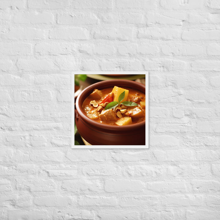 Massaman Curry Framed poster 🤤 from Yumify.AI