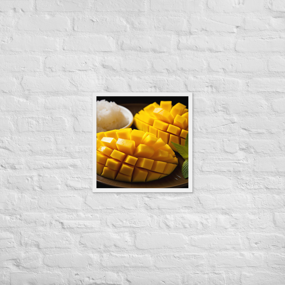 Mango Sticky Rice Framed poster 🤤 from Yumify.AI