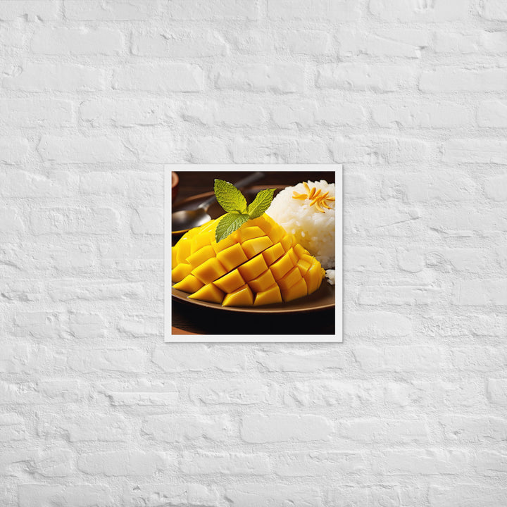 Mango Sticky Rice Framed poster 🤤 from Yumify.AI