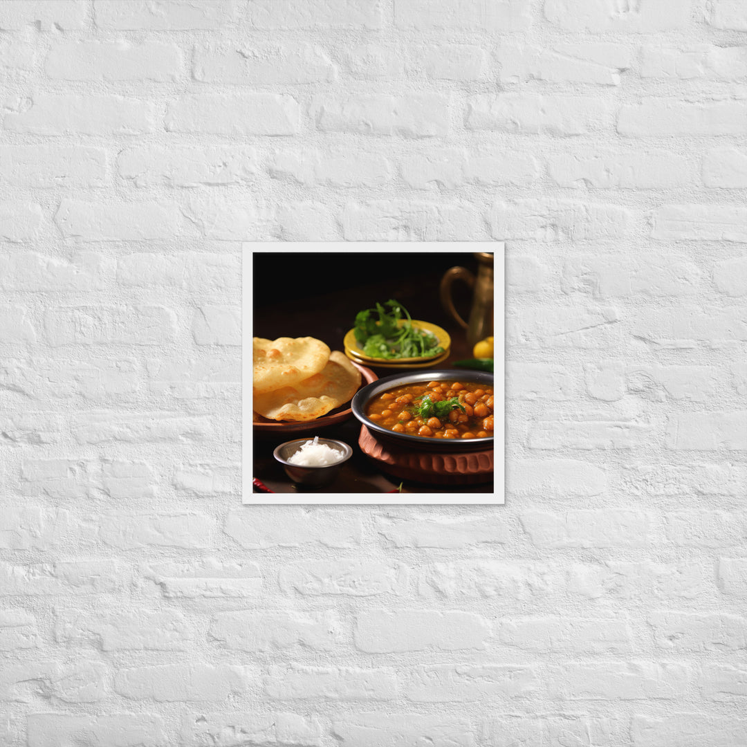 Chole Bhature Framed poster 🤤 from Yumify.AI