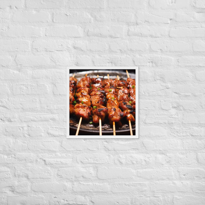 Yakitori Framed poster 🤤 from Yumify.AI