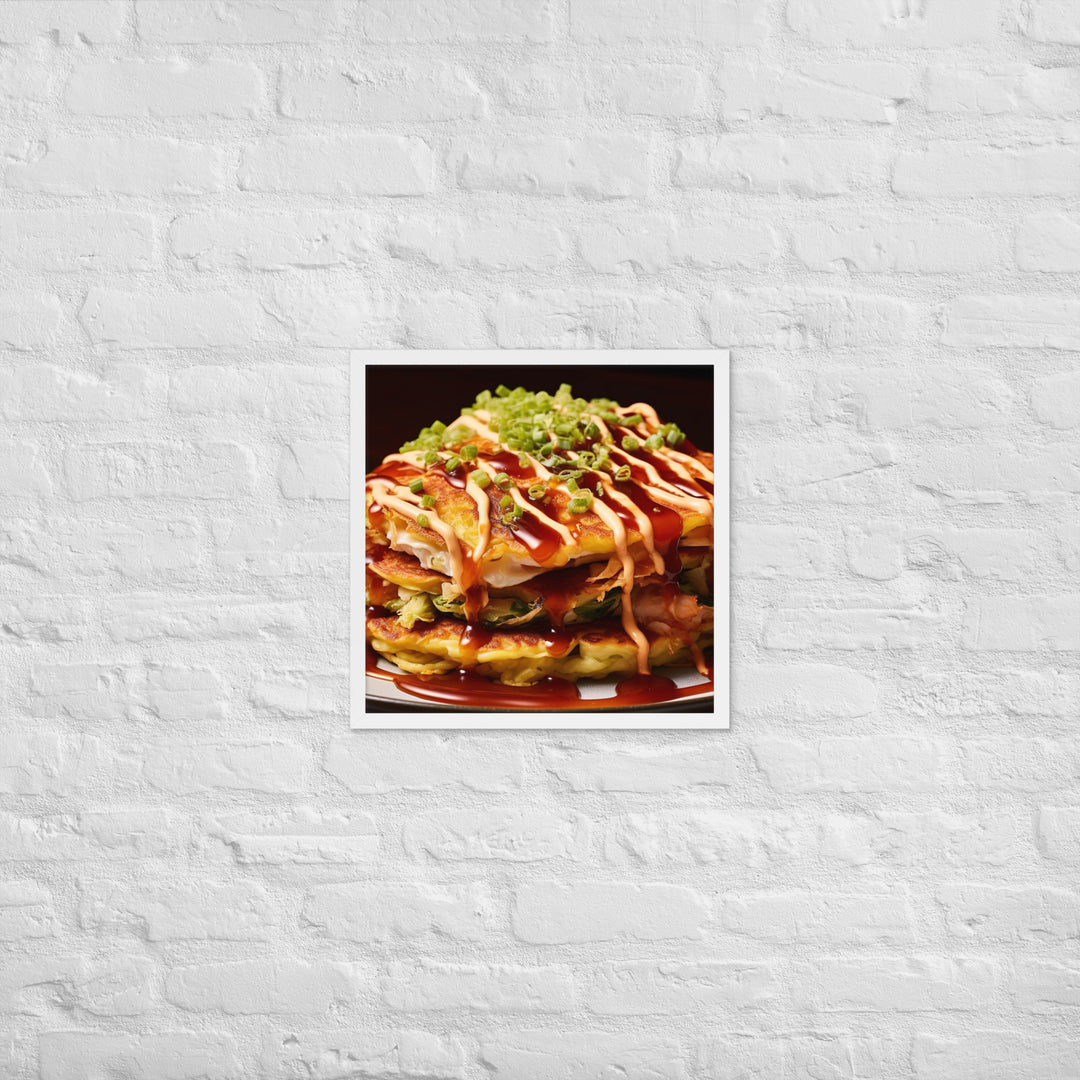 Okonomiyaki Framed poster 🤤 from Yumify.AI