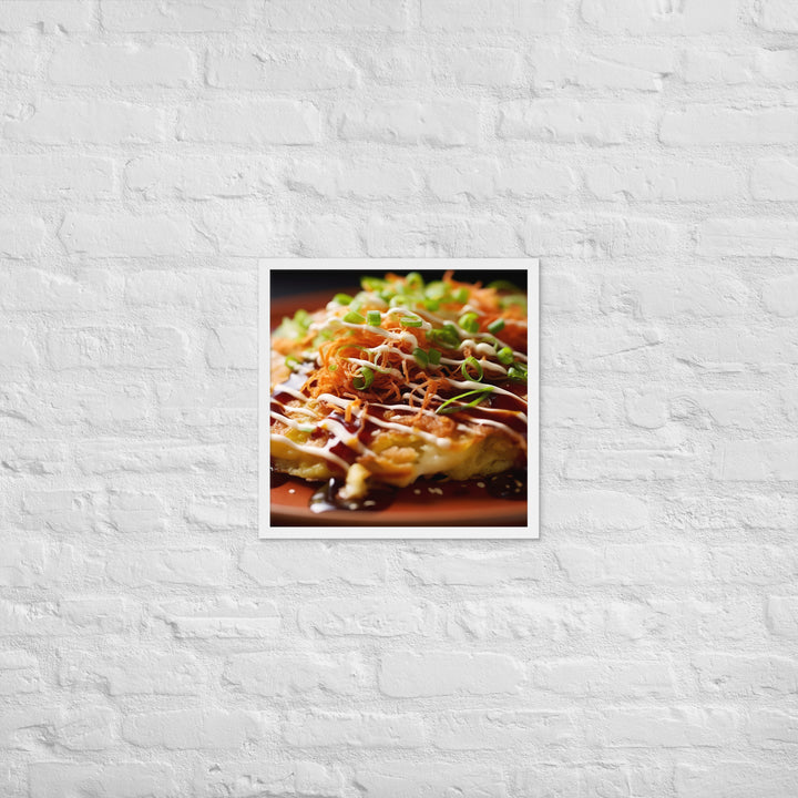 Okonomiyaki Framed poster 🤤 from Yumify.AI