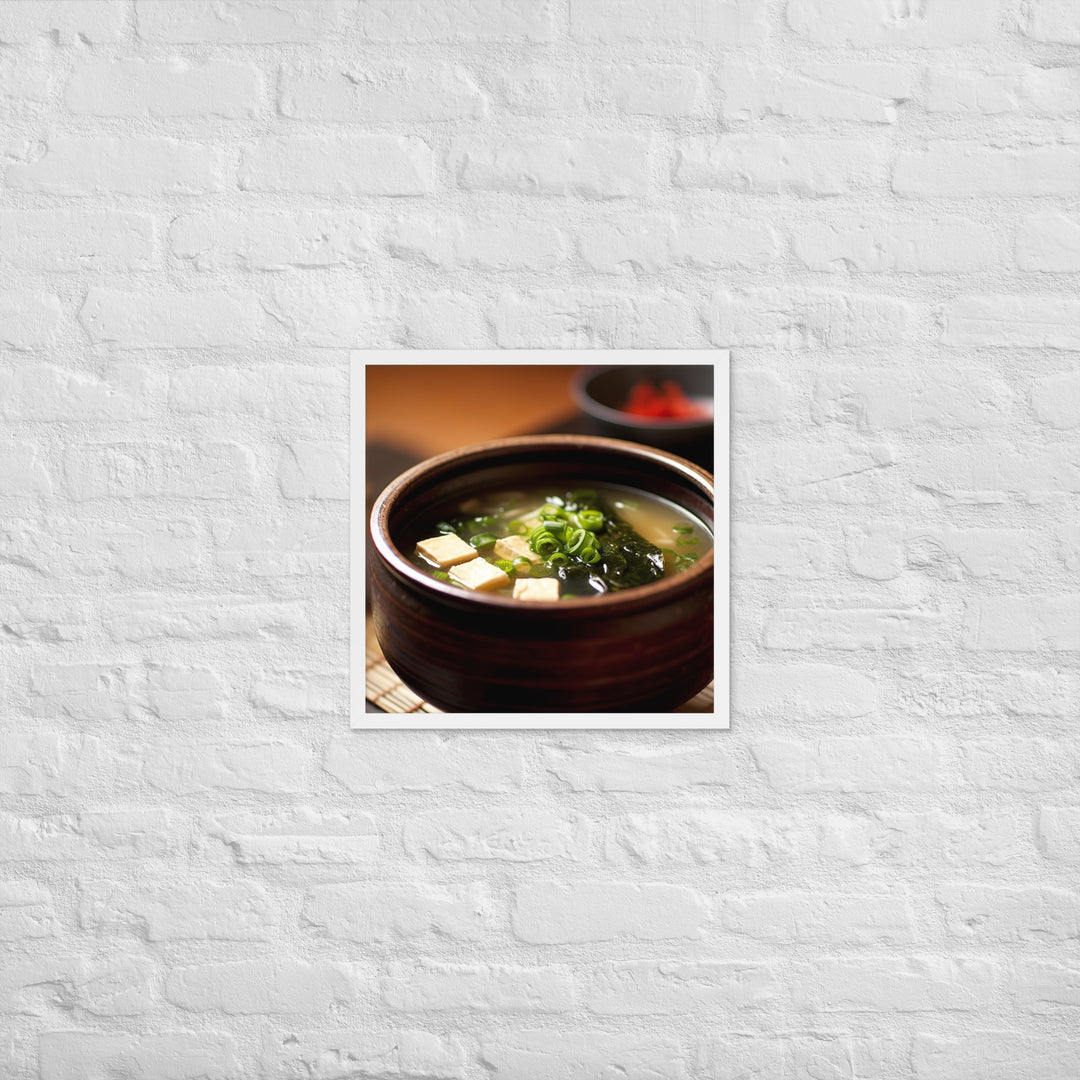 Miso Soup Framed poster 🤤 from Yumify.AI