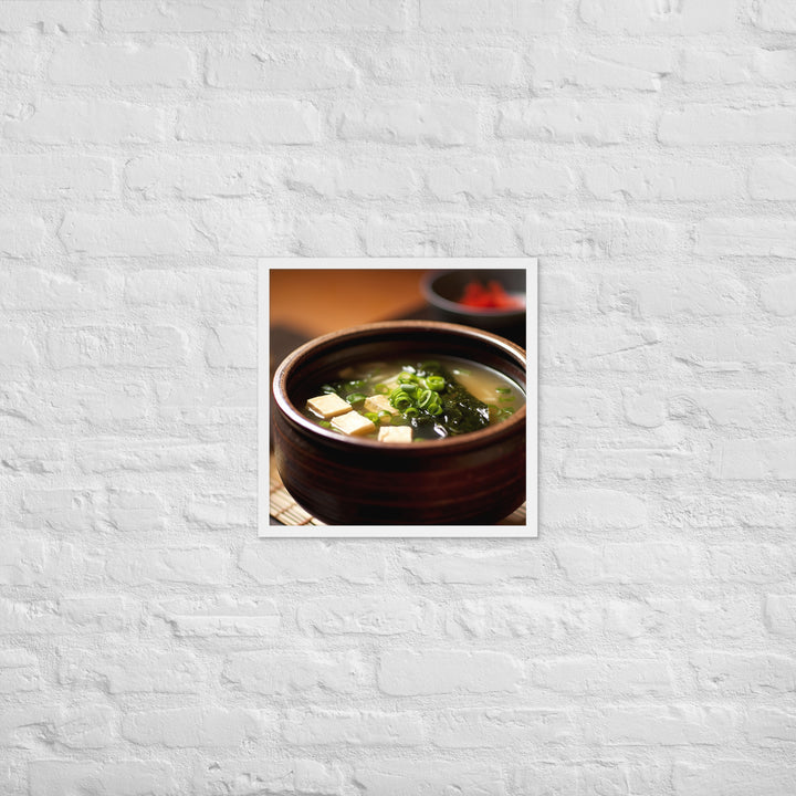 Miso Soup Framed poster 🤤 from Yumify.AI