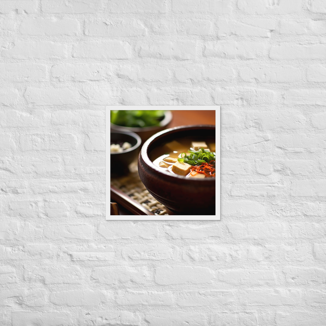 Miso Soup Framed poster 🤤 from Yumify.AI