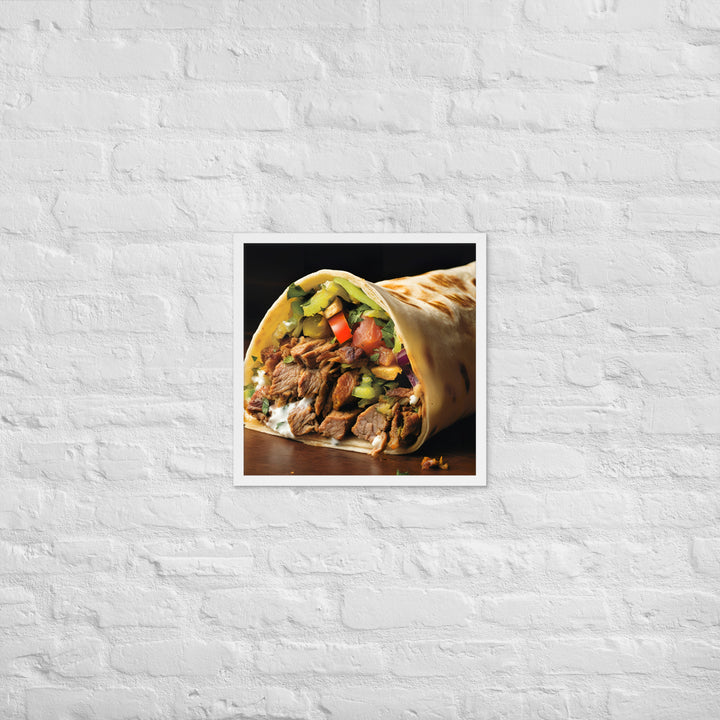 Mixed Shawarma Framed poster 🤤 from Yumify.AI