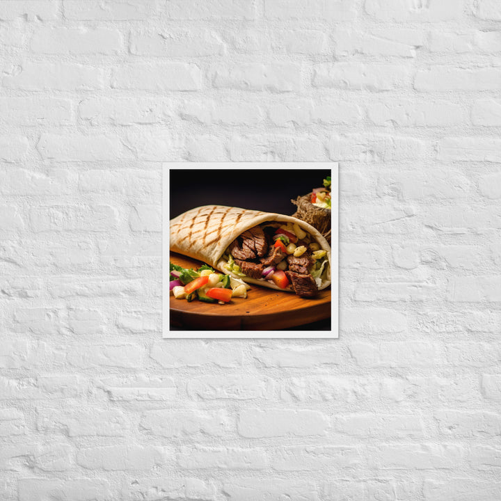 Lamb Shawarma Framed poster 🤤 from Yumify.AI