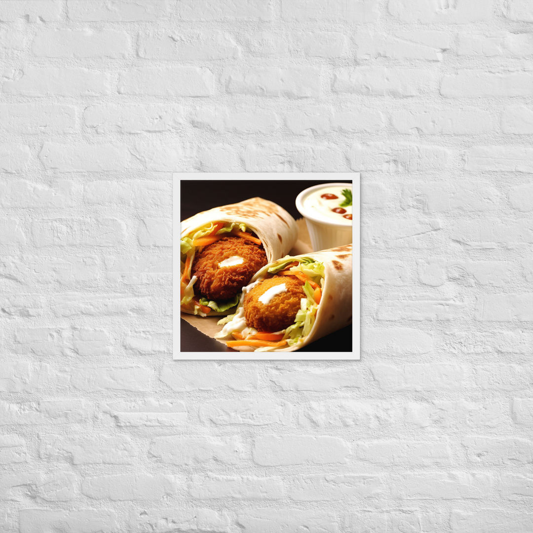 Falafel Shawarma Framed poster 🤤 from Yumify.AI