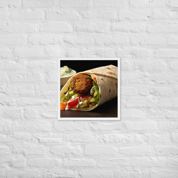 Falafel Shawarma Framed poster 🤤 from Yumify.AI