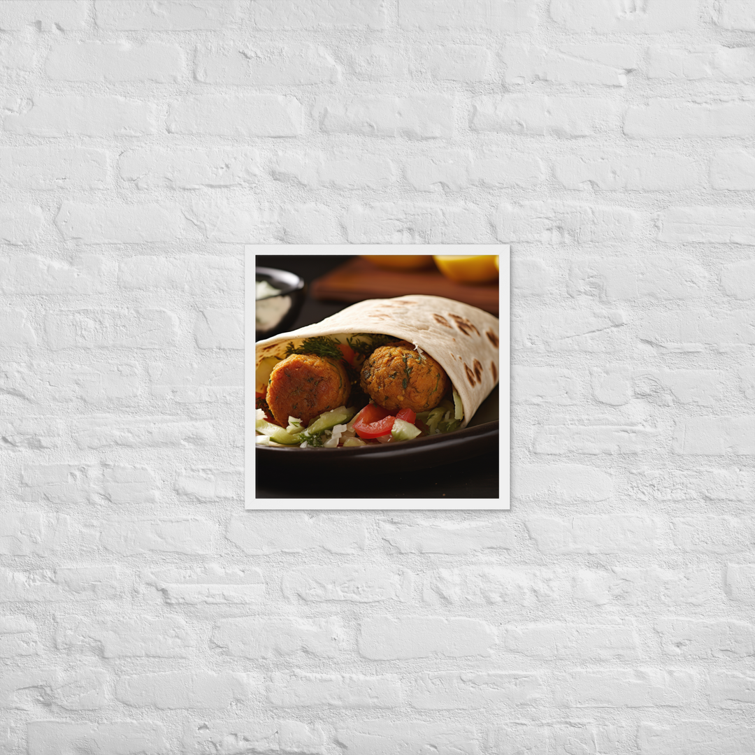 Falafel Shawarma Framed poster 🤤 from Yumify.AI