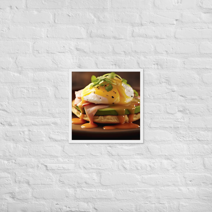 Southwest Eggs Benedict Framed poster 🤤 from Yumify.AI