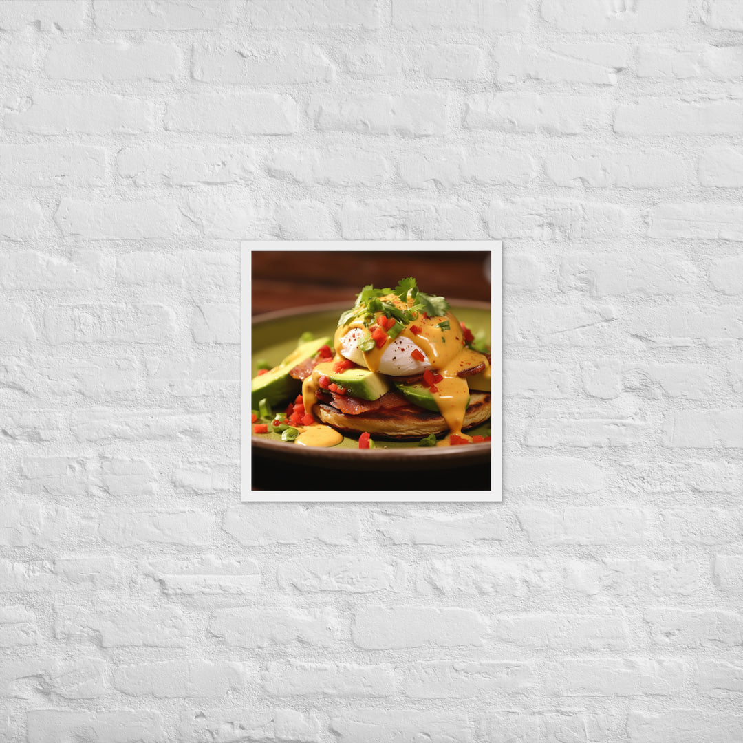 Southwest Eggs Benedict Framed poster 🤤 from Yumify.AI