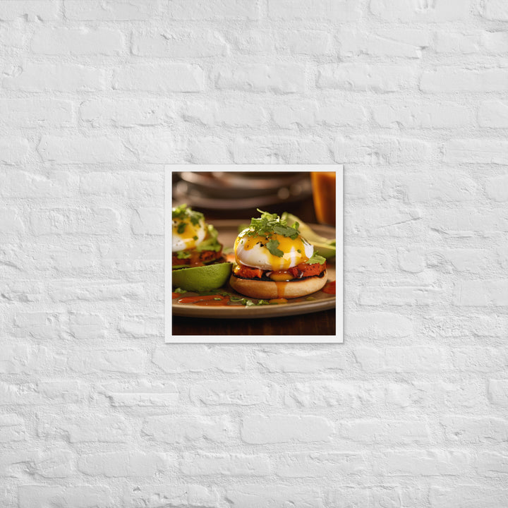 Southwest Eggs Benedict Framed poster 🤤 from Yumify.AI