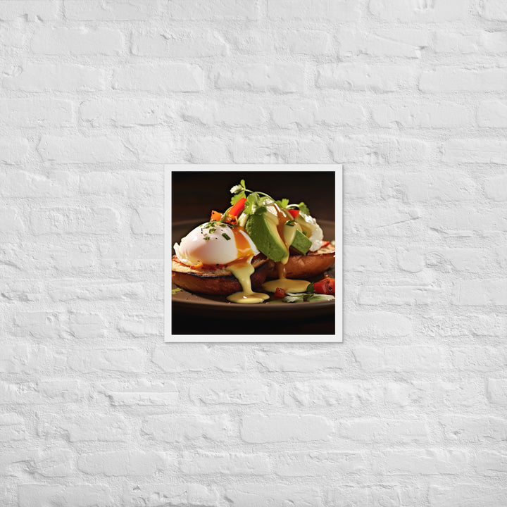 Southwest Eggs Benedict Framed poster 🤤 from Yumify.AI